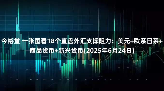 今裕堂 一张图看18个直盘外汇支撑阻力：美元+欧系日系+商品货币+新兴货币(2025年6月24日)