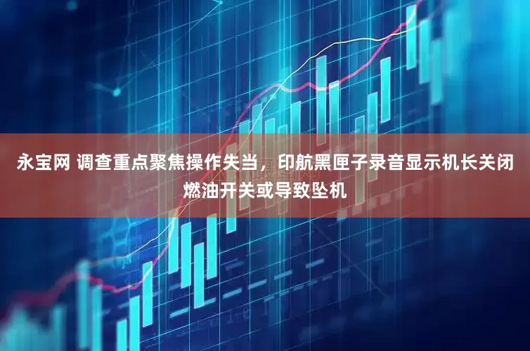 永宝网 调查重点聚焦操作失当，印航黑匣子录音显示机长关闭燃油开关或导致坠机