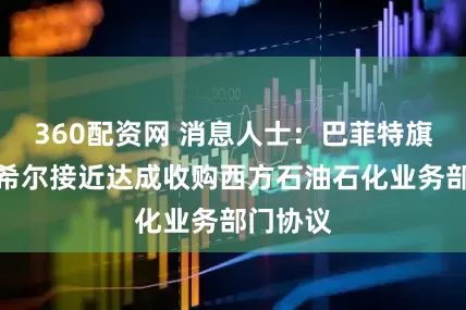 360配资网 消息人士：巴菲特旗下伯克希尔接近达成收购西方石油石化业务部门协议